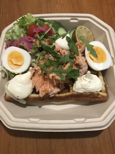 Gofre de salmón (y más cosas)