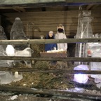 Belén con figuras de hielo