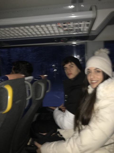 En el Santa bus