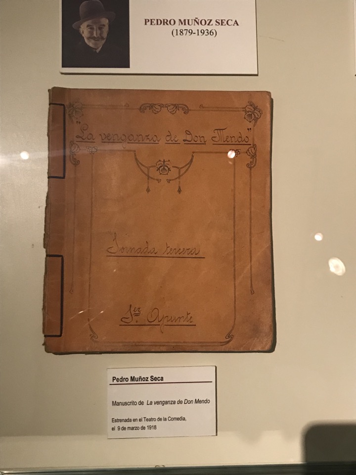 Manuscrito de La Venganza de Don Mendo