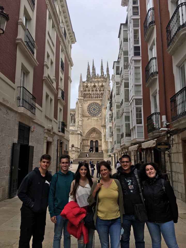 Llegando a la catedral