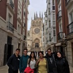 Llegando a la catedral