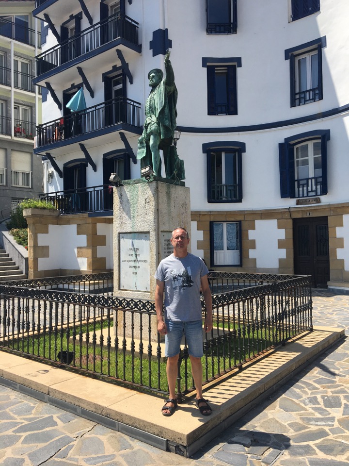 Con Elcano en Getaria