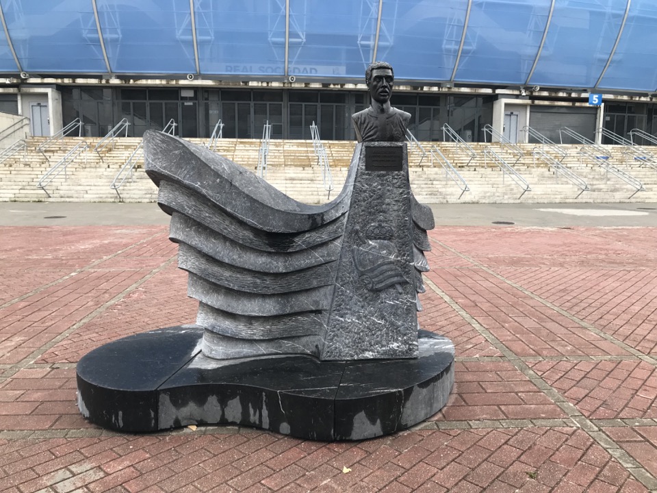 En el estadio de Anoeta