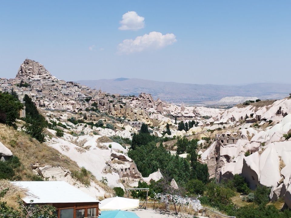 Uçhisar desde el Valle de las Palomas