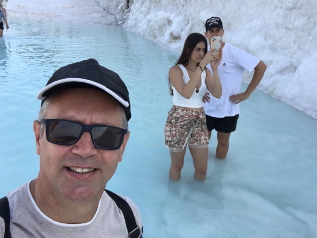 Meta-selfie en Pamukkale