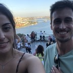 Un último selfie y nos vamos colina abajo