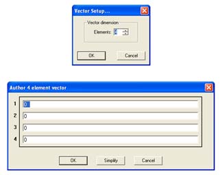 Vectores Derive 6