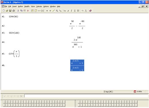 Trigonometría con Derive 6